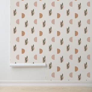 Modern Boho Abstract Shapes Wallpaper