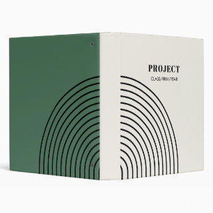 Modern Boho Abstraction 3 Ring Binder