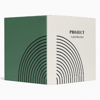 Modern Boho Abstraction 3 Ring Binder
