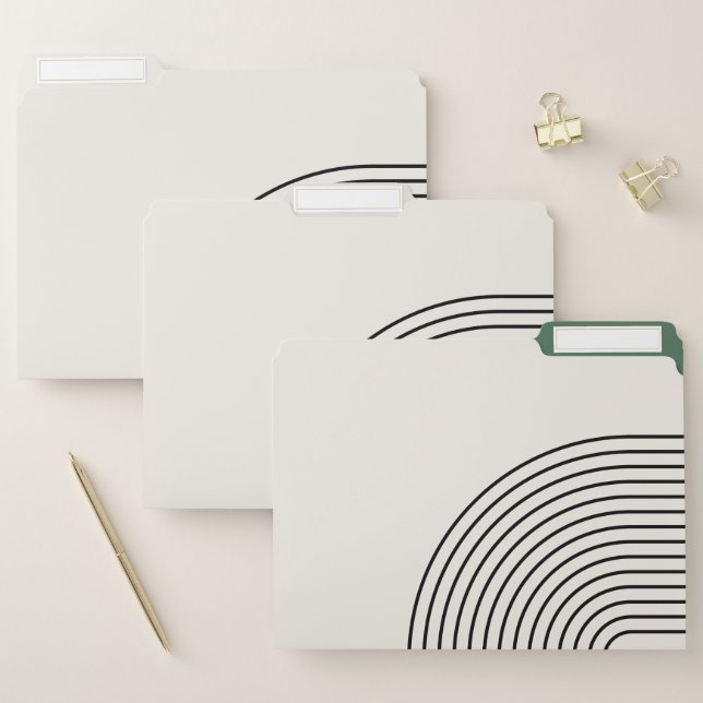 Modern Boho Abstraction File Folder (Set)