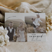 We're Engaged Engagement Announcement Card