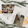Modern Boho Arch Beige Happiest Holidays 5 Photo Holiday Card