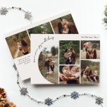 Modern Boho Arch Beige Joy In All Things 8 Photo Holiday Card<br><div class="desc">Celebrate the joy of the season with this modern boho arch beige joy in all things 8 photo holiday card. The unique and chic editable script creates a touch of charm and individuality. Its simple, elegant black-and-white design, featuring a classic bohemian arch frame, evokes a whimsical winter ambiance. The minimal...</div>