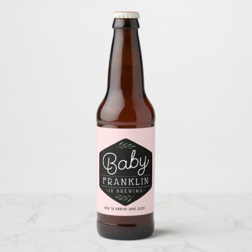 Modern Boho Baby Brewing Beer Labels