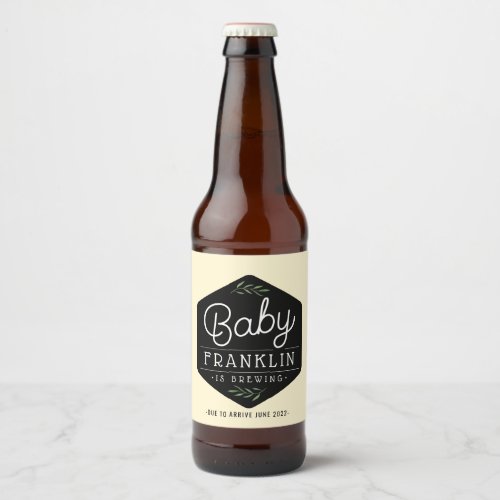 Modern Boho Baby Brewing Beer Labels