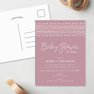 Modern Boho Baby Shower by Mail Invitation