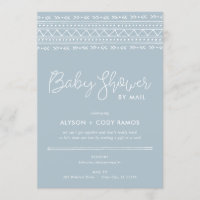 Modern Boho Baby Shower by Mail Invitation