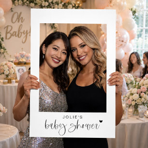 Modern Boho Baby Shower Photo Frame Prop Selfie Frame