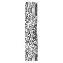 Modern Boho Black and White Pattern Strips Animal