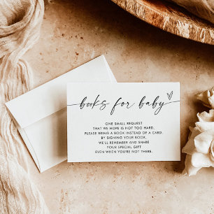 Modern Boho Books for Baby Insert Card Neutral