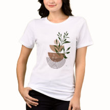 Modern Boho Botanical Graphic T-Shir