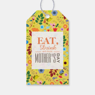 Modern Boho Chic Floral Mother's Day Gift Tags
