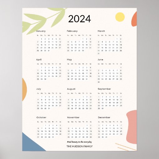 Modern Boho Chic Motivational 2024 Calendar Poster Zazzle   Modern Boho Chic Motivational 2024 Calendar Poster Rfe2cbbf44f5c406d80ca51198aa45733 Wvc 8byvr 510 