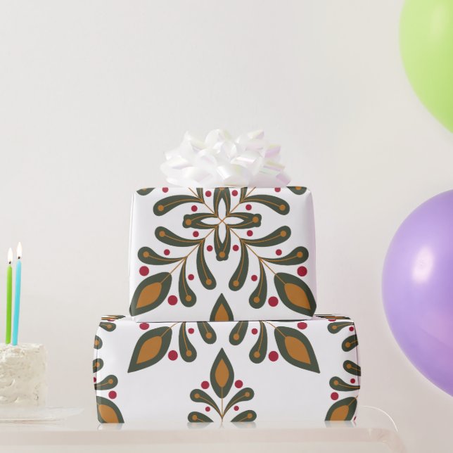 Modern Boho Christmas Wrapping paper (Party Gifts)
