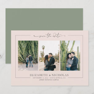 Modern Boho Desert 3 Photo Save the Date
