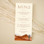 Modern Boho Desert Cactus Wedding  Menu<br><div class="desc">Modern Boho Desert Cactus Wedding Menu</div>