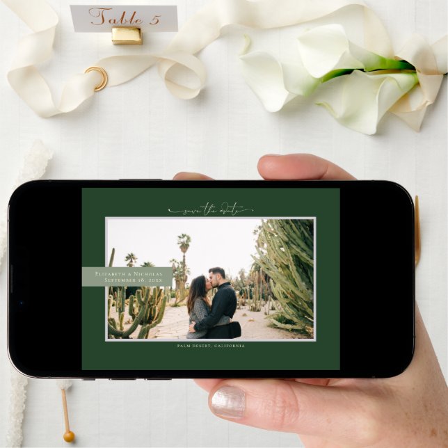 Modern Boho Desert | Photo Save the Date (Front Digital)