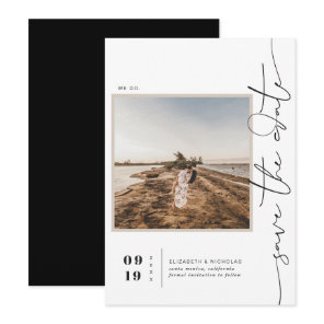 Modern Boho Desert | Square Photo Save the Date