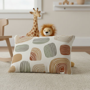 Modern Boho Earth Tones Abstract ID1273 Accent Pillow