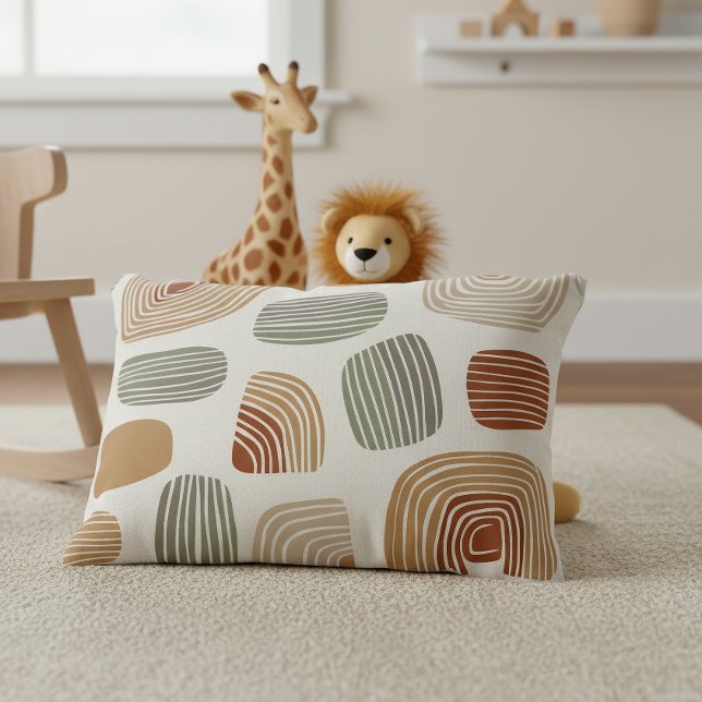 Modern Boho Earth Tones Abstract ID1273 Accent Pillow (Creator Uploaded)