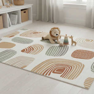 Modern Boho Earth Tones Abstract ID1273 Rug