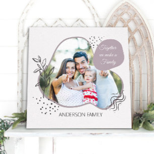 Modern Boho FAMILY Photo Contemporary Canvas Prin