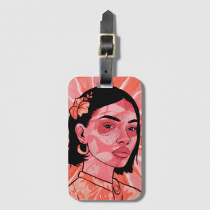 Modern boho feminine minimalist art iPhone case Luggage Tag
