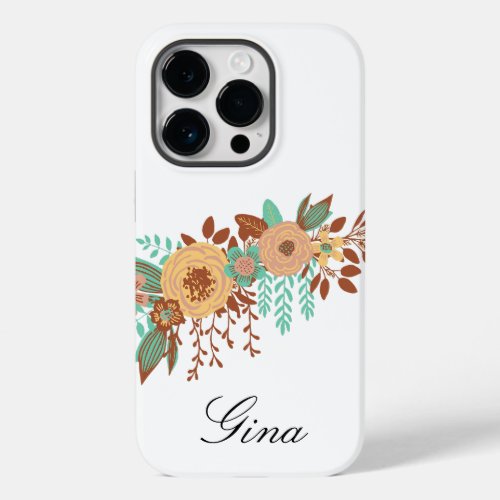  Modern Boho Floral  Case_Mate iPhone 14 Pro Case