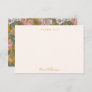 Modern Boho Floral Mustard Yellow Baby Shower  Thank You Card