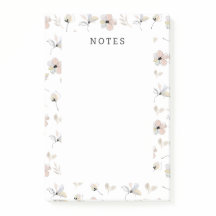 Modern Boho Floral Notes
