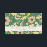 Modern Boho Floral Pink Green Colorful Business Card<br><div class="desc">Modern Boho Floral Pink Green Colorful Business Card</div>