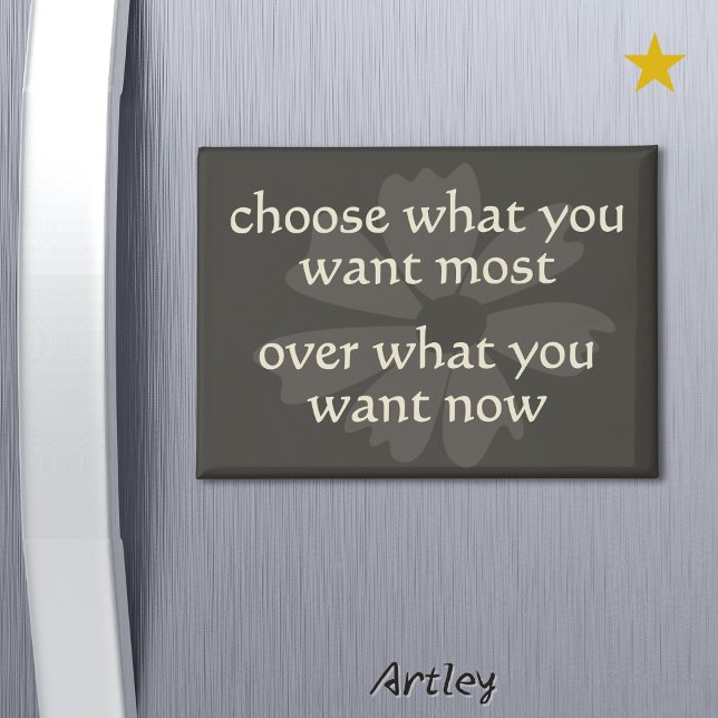 Modern Boho Flower Weight Loss Motivational Fridge Magnet (Creator Uploaded)