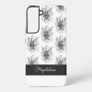 Modern Boho Flower Zen Doodle - Samsung Galaxy S22+ Case