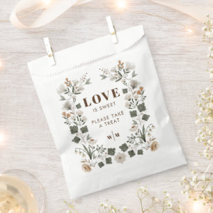 Modern Boho Folk Wedding Love Is Sweet Favor Bag