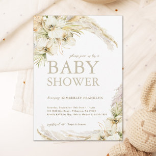 Modern Boho Gender Neutral Baby Shower Invitation