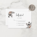 Modern Boho Goth Script RSVP Card | Zazzle