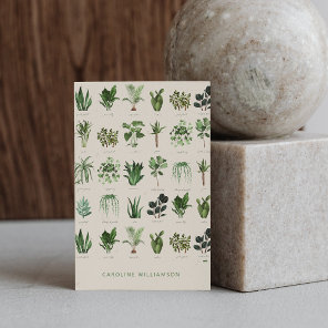 Modern Boho Green Plants Botanical Nature Business Card