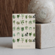 Modern Boho Green Plants Botanical Nature Business Card at Zazzle