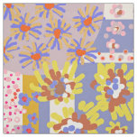 Modern Boho Hippy Patchwork Daisy Flowers Fabric
