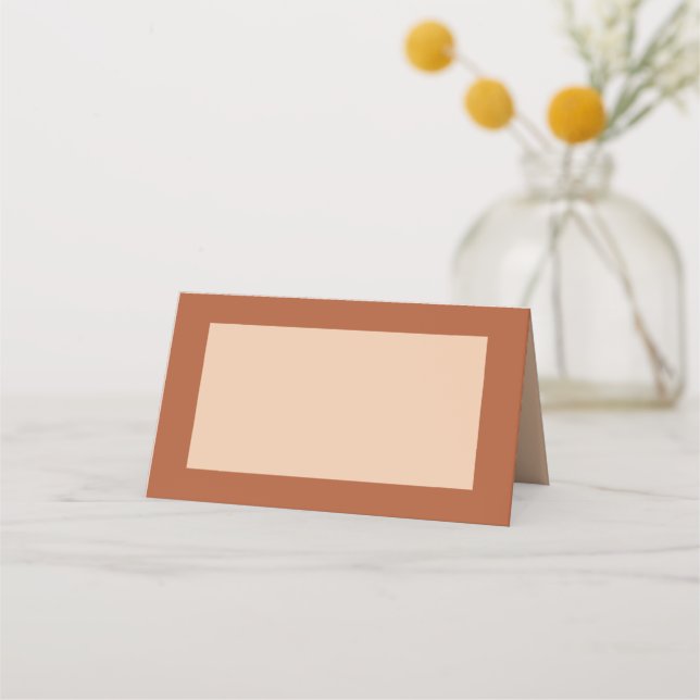 Modern Boho Jewel Earth Tone Place Cards (Front)
