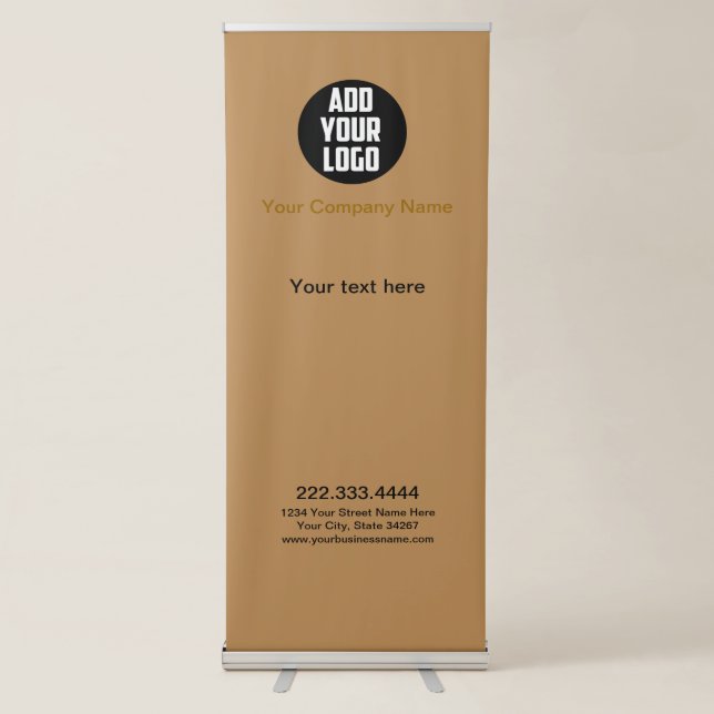 Modern boho logo business  Retractable Banner (Front)