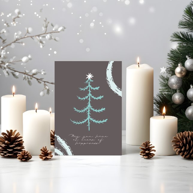 Modern Boho Merry Christmas / New Year Card (Creator Uploaded)