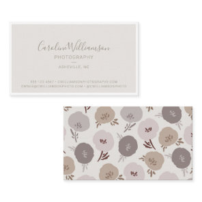 Modern Boho Neutrals Botanical Simple Trendy  Business Card