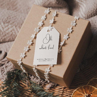 Modern Boho Oh What Fun Family Gift Tags