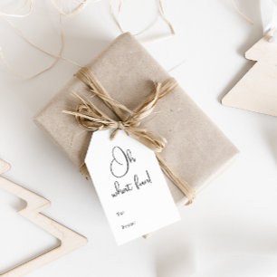 Modern Boho Oh What Fun To and From Gift Tags