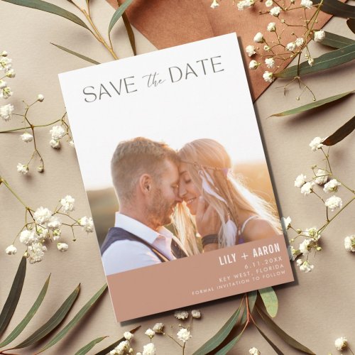 Modern Boho Photo Wedding   Save The Date