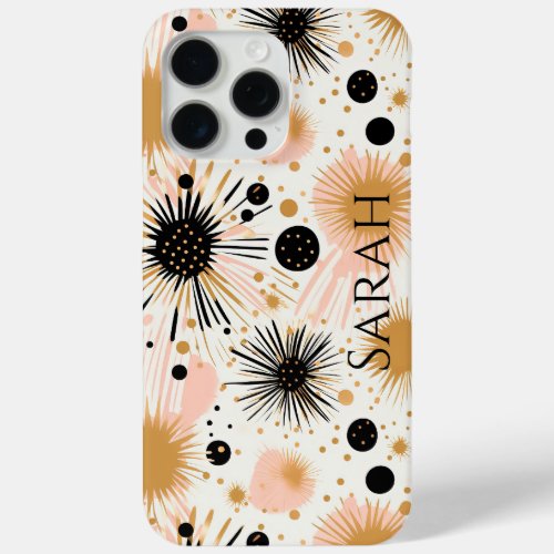 Modern Boho Pink Star  iPhone 15 Pro Max Case