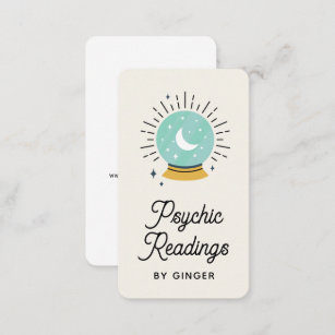 Modern Boho Psychic Reader Medium Tarot Business Card