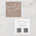 Modern Boho QR Code Business Card | Zazzle
