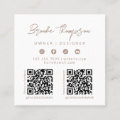 Modern Boho QR Code Business Card | Zazzle